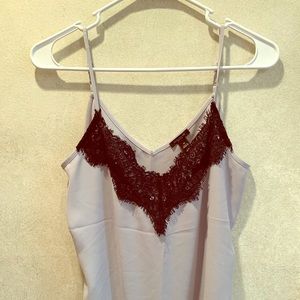 Ann Taylor lace trim dress cami